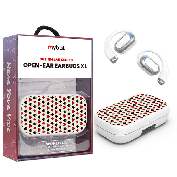 MyBat Design Lab Open-Ear Earbuds XL - White - Royal Flush - MFHSBTST272-336-1.jpg
