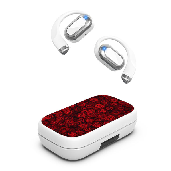 MyBat Design Lab Open-Ear Earbuds XL - White - Red Roses - MFHSBTST272-343-2.jpg