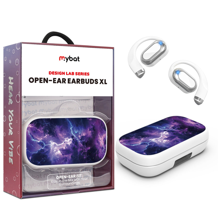 MyBat Design Lab Open-Ear Earbuds XL - White - Lightning Storm - MFHSBTST272-353-1.jpg
