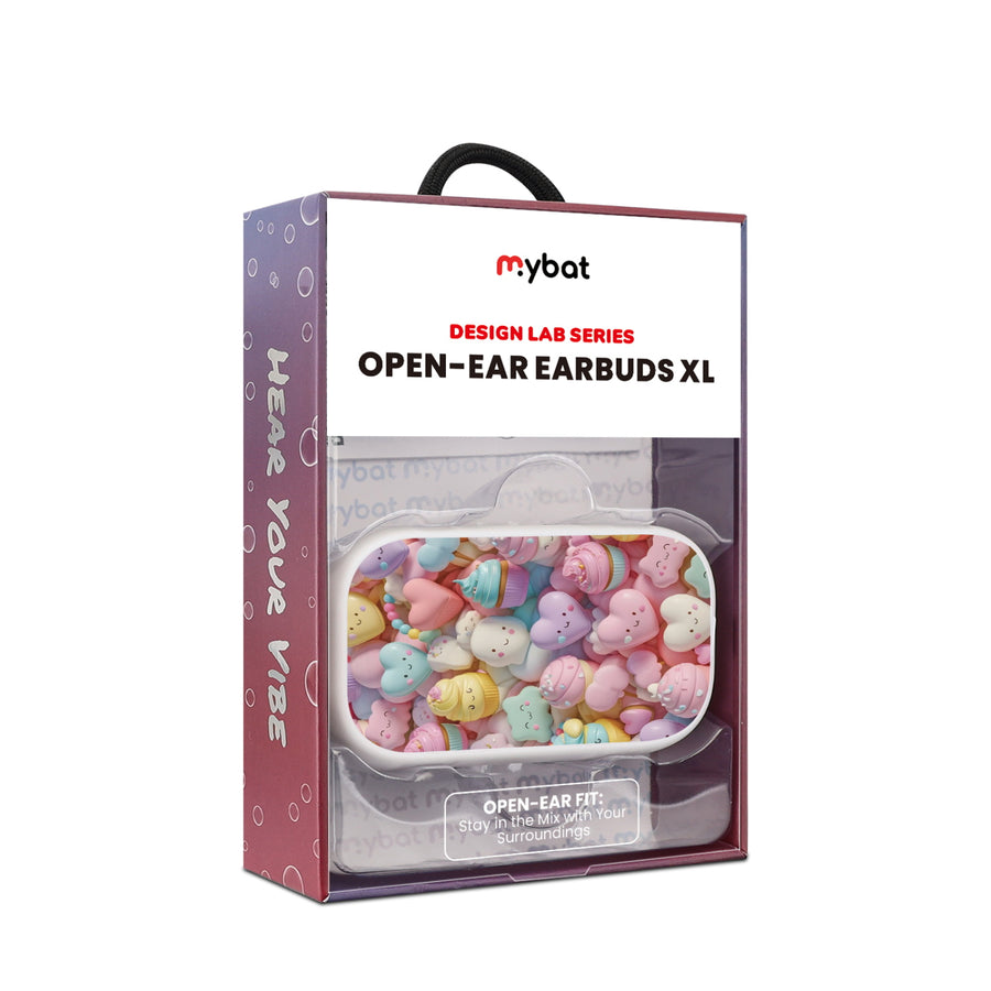 MyBat Design Lab Open-Ear Earbuds XL - White - Candy Love - MFHSBTST272-354-10.jpg