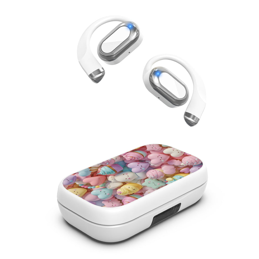 MyBat Design Lab Open-Ear Earbuds XL - White - Candy Love - MFHSBTST272-354-2.jpg