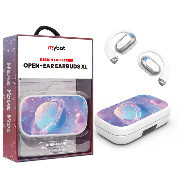 MyBat Design Lab Open-Ear Earbuds XL - White - Planetary Love - MFHSBTST272-372-1.jpg