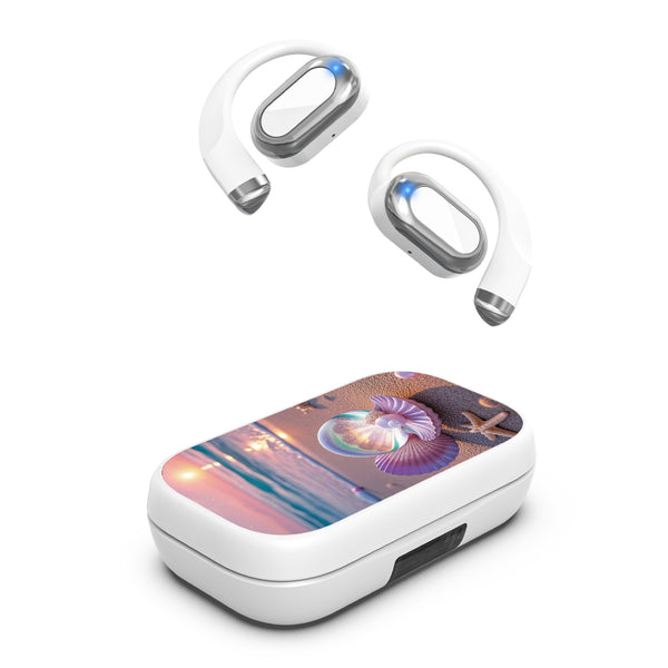 MyBat Design Lab Open-Ear Earbuds XL - White - Seashell Beach - MFHSBTST272-374-2.jpg