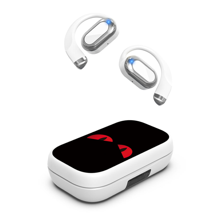 MyBat Design Lab Open-Ear Earbuds XL - White - Red Eyes - MFHSBTST272-400-2.jpg