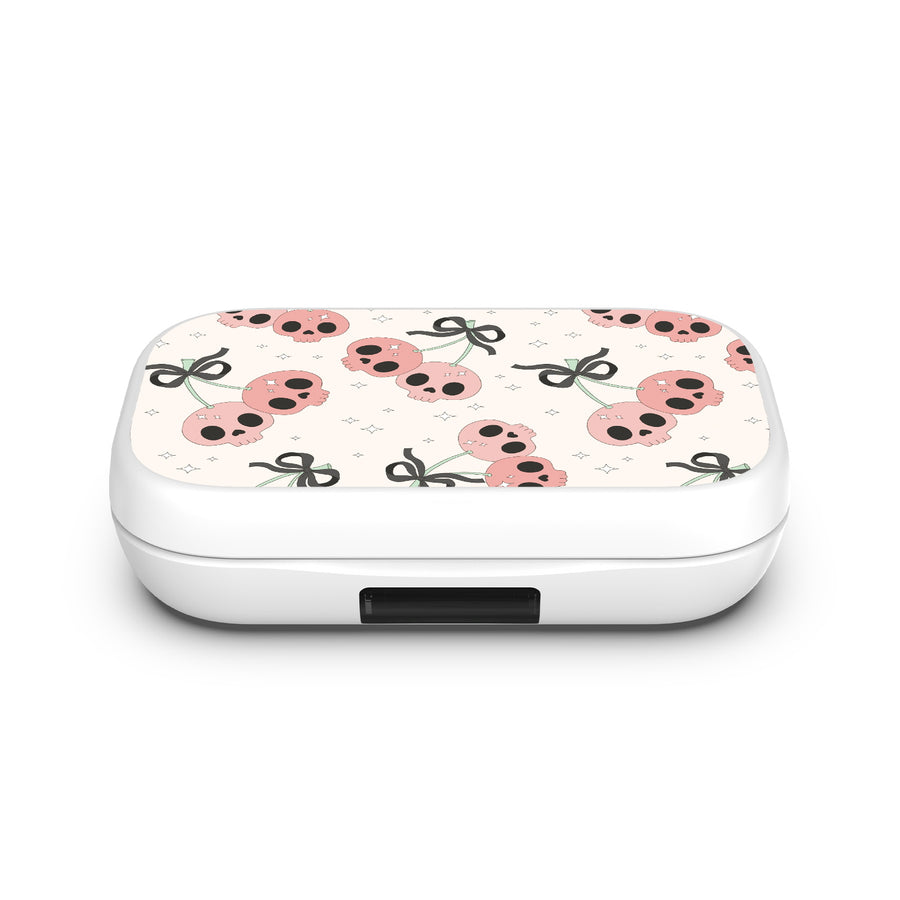 MyBat Design Lab Open-Ear Earbuds XL - White - Cherry Skulls - MFHSBTST272-408-4.jpg