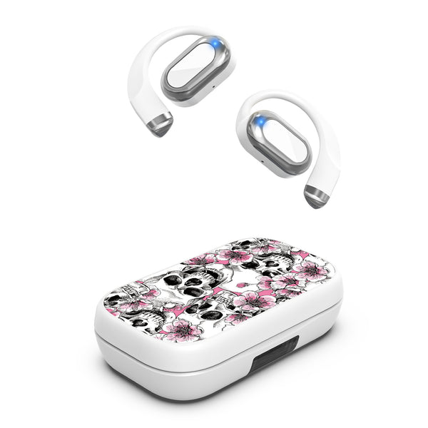 MyBat Design Lab Open-Ear Earbuds XL - White - Death Blooms - MFHSBTST272-419-2.jpg