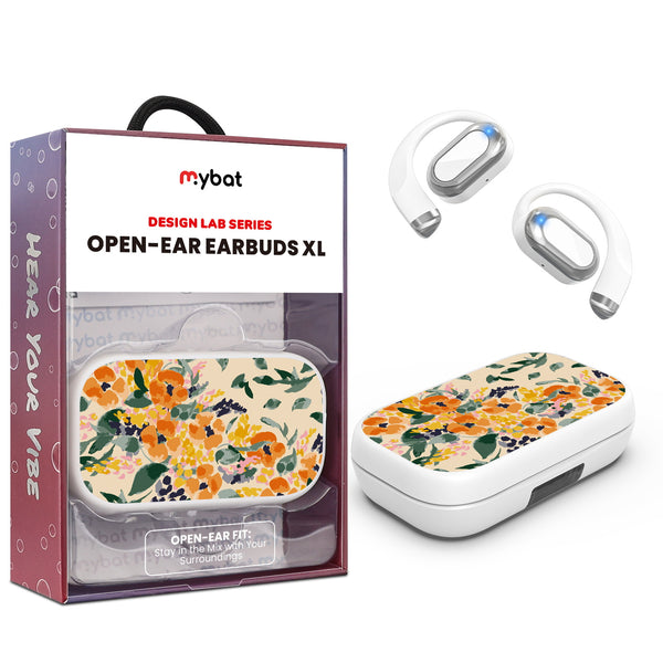 MyBat Design Lab Open-Ear Earbuds XL - White - Marigold Mix - MFHSBTST272-434-1.jpg