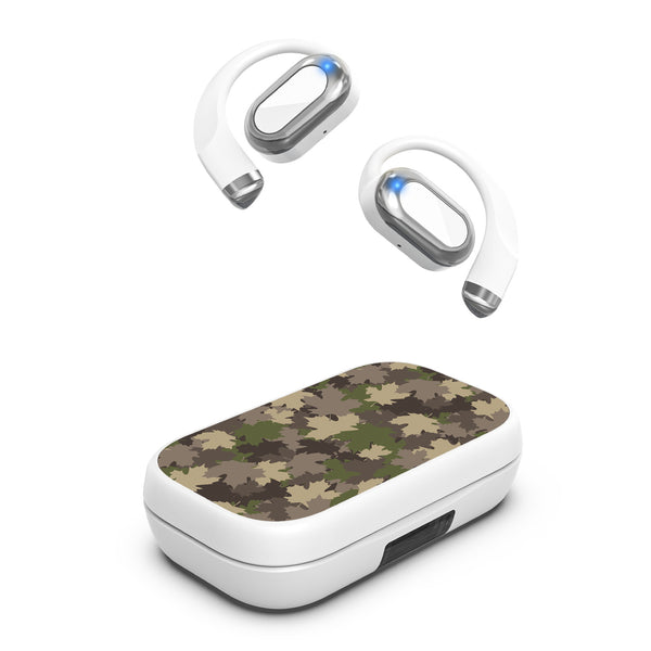MyBat Design Lab Open-Ear Earbuds XL - White - Leaf Camo - MFHSBTST272-445-2.jpg