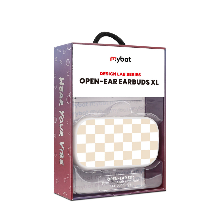 MyBat Design Lab Open-Ear Earbuds XL - White- Tan Check - MFHSBTST272-475-10.jpg