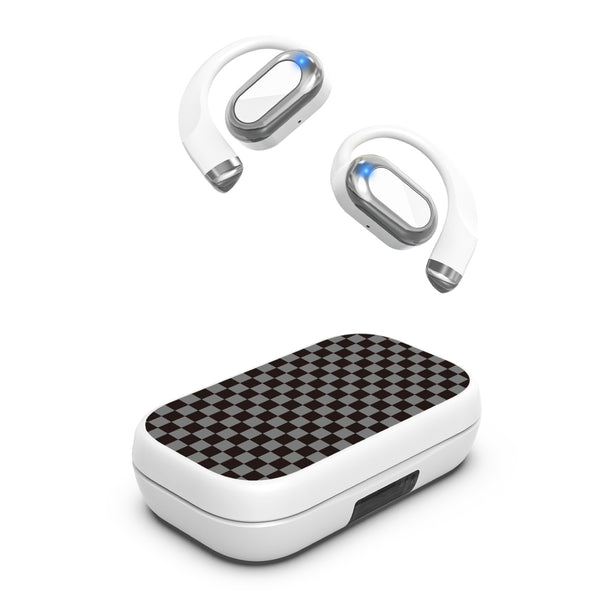 MyBat Design Lab Open-Ear Earbuds XL - White- Tuxedo Check - MFHSBTST272-477-2.jpg