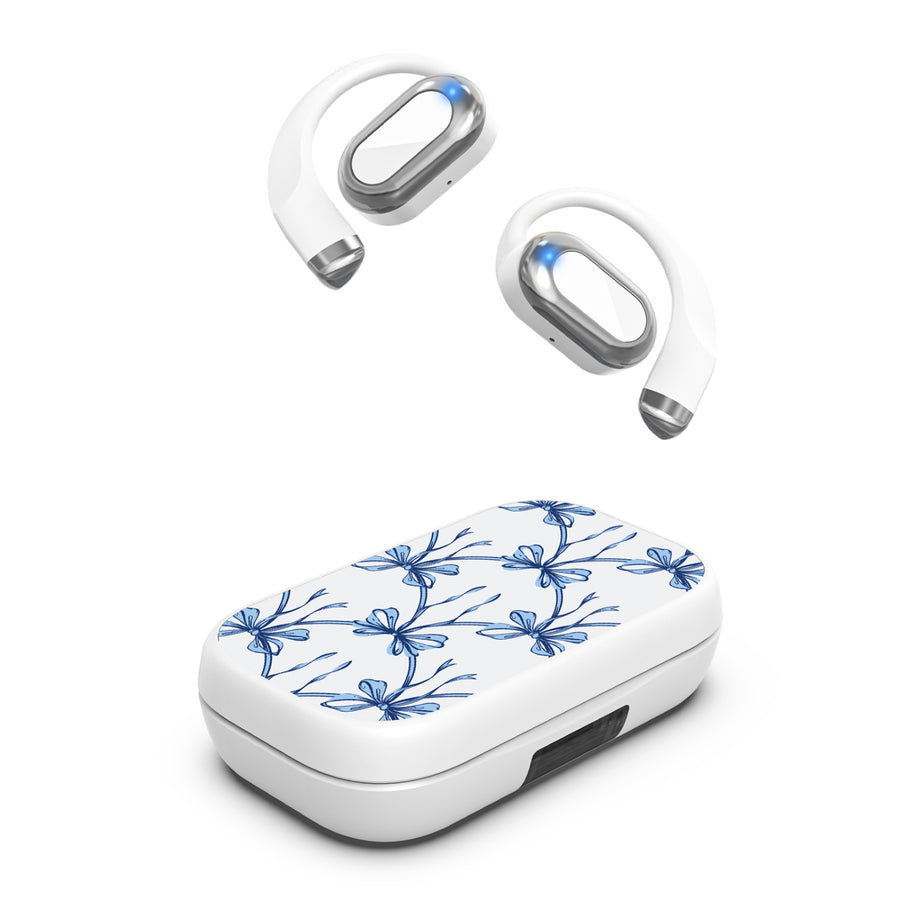 MyBat Design Lab Open-Ear Earbuds XL - White- Blue Ribbon - MFHSBTST272-494-2.jpg