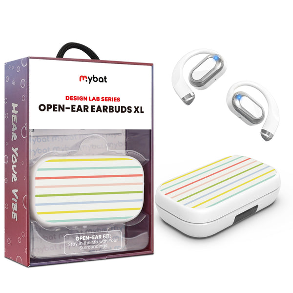 MyBat Design Lab Open-Ear Earbuds XL - White- Boadwalk Stripes - MFHSBTST272-497-1.jpg