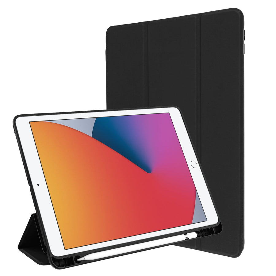 MyBat Slim Fit Smart MyJacket with Trifold Stand for Apple iPad 10.2 (2019) (A2197, A2200, A2198)/iPad 10.2 (2020) / iPad 10.2 (2021) - Black