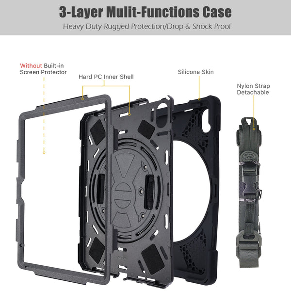 MyBat TurnTablet Xtra Grip Series - iPad 10.9 (2022) / iPad 11 (2025) - Black / Black - MIP1092CSRSSS001-2.jpg
