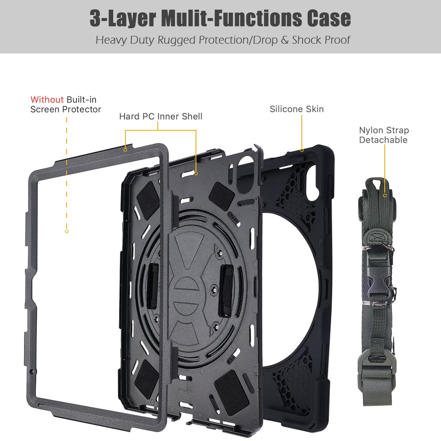 MyBat TurnTablet Xtra Grip Series - iPad 10.9 (2022) / iPad 11 (2025) - Black / Black - MIP1092CSRSSS001-2.jpg