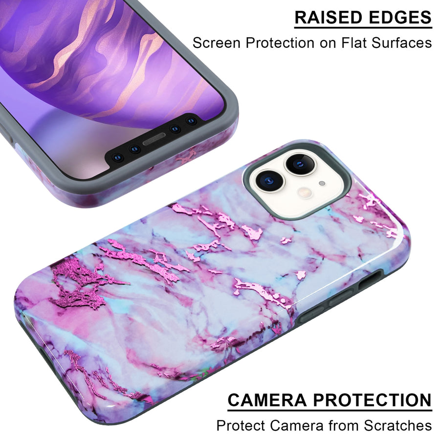 MyBat Fuse Series Case for Apple iPhone 12 mini - Purple Marble - MIP12CSD5FM082-6.jpg