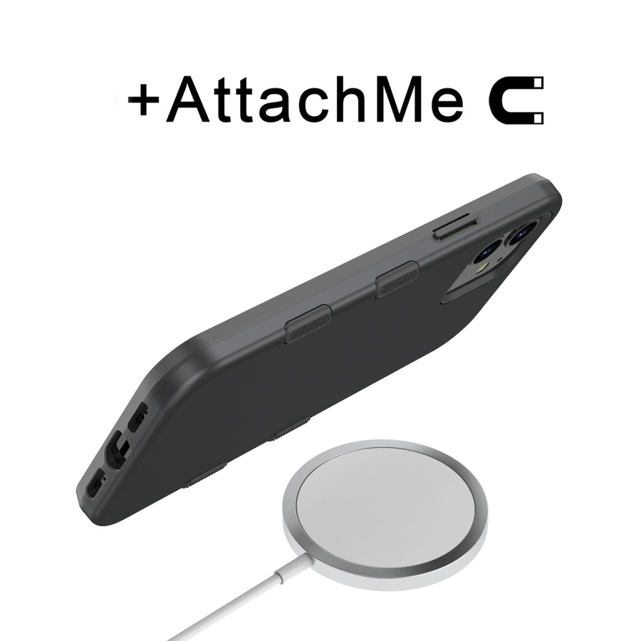 MyBat TUFF SUBS SERIES Case + AttachMe with MagSafe Compatible for Apple iPhone 12 mini - Rubberized Black / Black - MIP12CSF2MS101-7.jpg