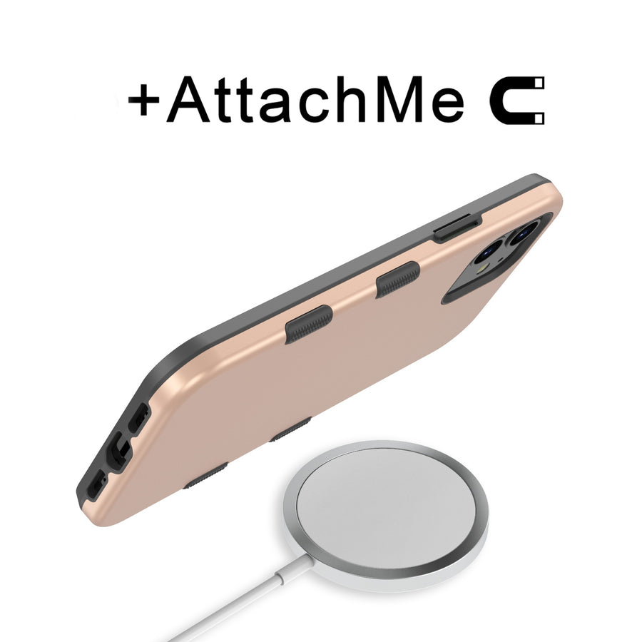 MyBat TUFF SUBS SERIES Case + AttachMe with MagSafe Compatible for Apple iPhone 12 mini - Rose Gold / Black - MIP12CSF2MS104-7.jpg