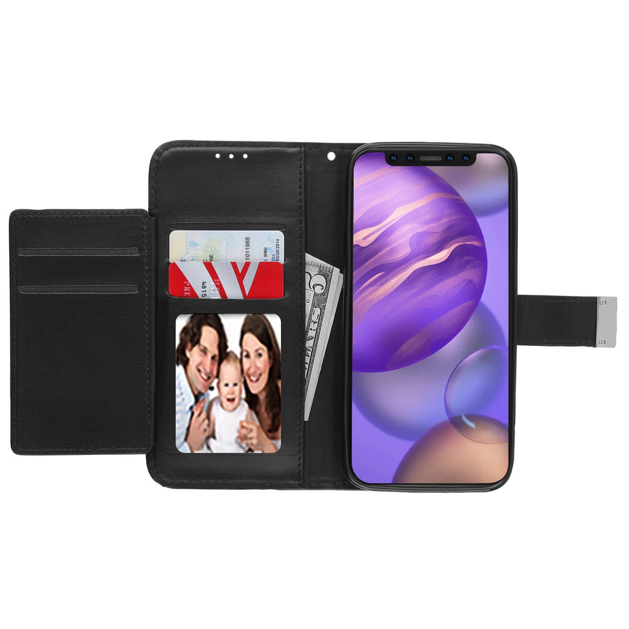 MyBat MyJacket Wallet Xtra Series for Apple iPhone 12 mini - Black / Black - MIP12PCMJG031-3.jpg