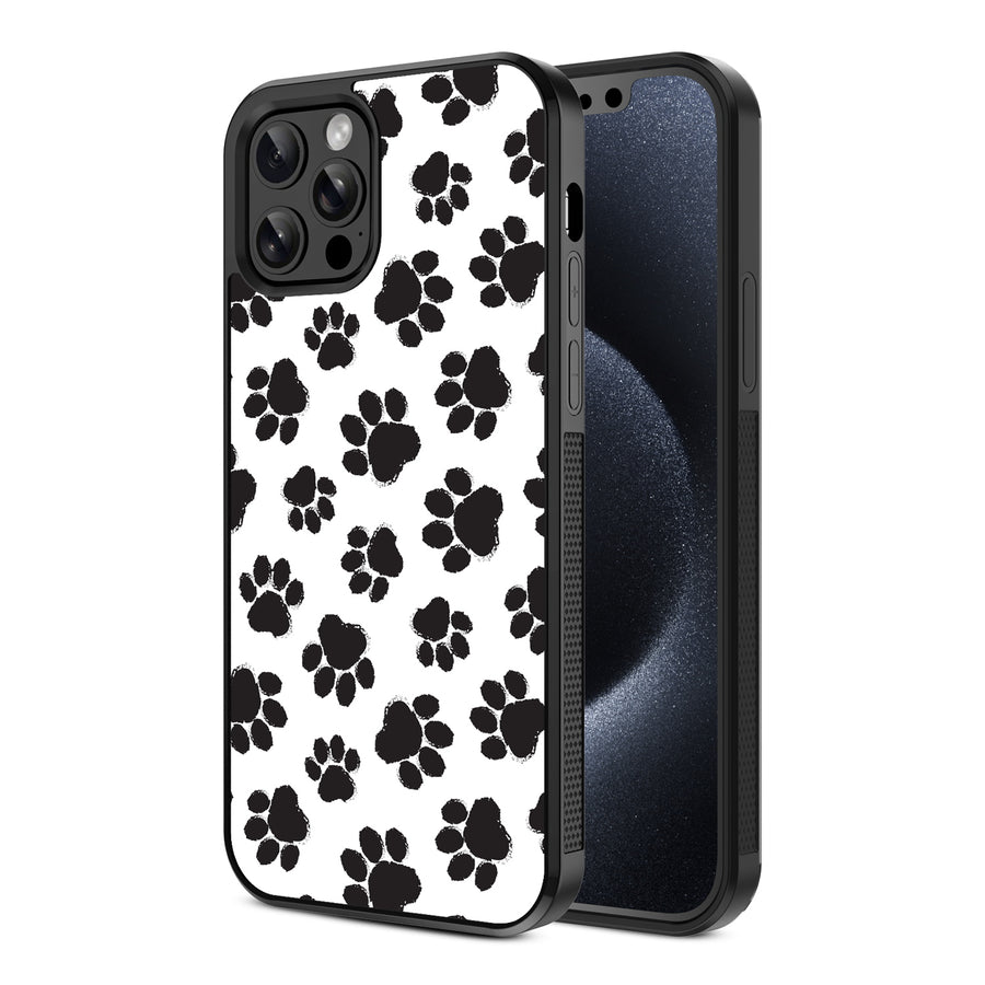 MyBat Design Lab Series Case for Apple iPhone 12 / 12 Pro (6.1) - Black Paw Prints - MIP12PCSLESM002-2.jpg