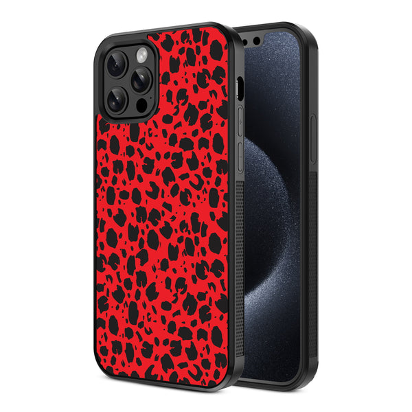 MyBat Design Lab Series Case for Apple iPhone 12 / 12 Pro (6.1) - Red Leopard Print - MIP12PCSLESM008-2.jpg
