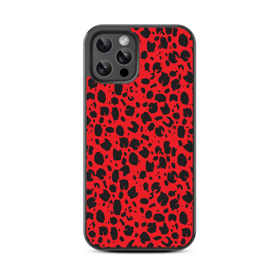 MyBat Design Lab Series Case for Apple iPhone 12 / 12 Pro (6.1) - Red Leopard Print - MIP12PCSLESM008-3.jpg