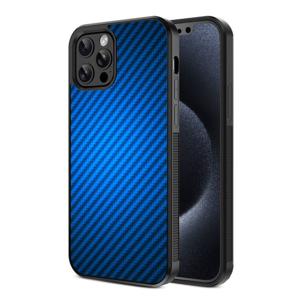 MyBat Design Lab Series Case for Apple iPhone 12 / 12 Pro (6.1) - Blue Carbon Fiber - MIP12PCSLESM084-2.jpg