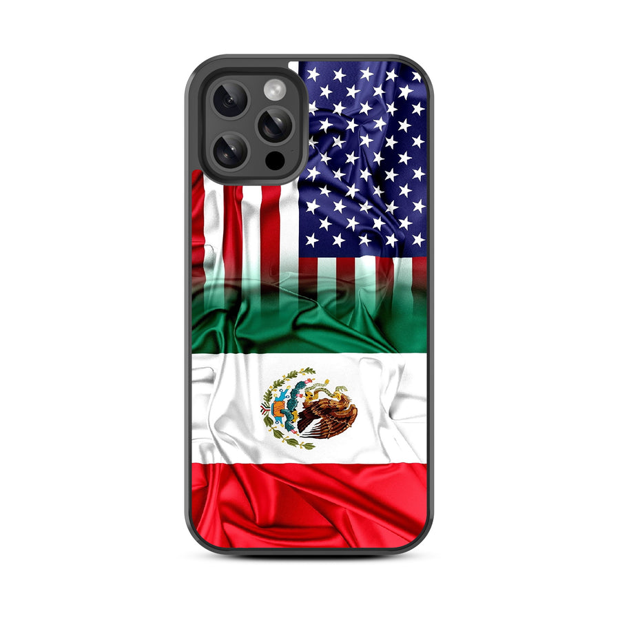 MyBat Design Lab Series Case for Apple iPhone 12 / 12 Pro – Mexican-American Flag - MIP12PCSLESM168-3.jpg