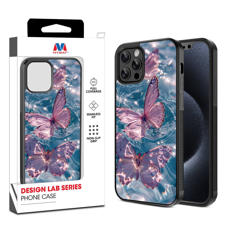 MyBat Design Lab Series Case for Apple iPhone 12 / 12 Pro (6.1) - Floating Butterflies