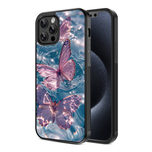 MyBat Design Lab Series Case for Apple iPhone 12 / 12 Pro (6.1) - Floating Butterflies - MIP12PCSLESM180-2.jpg