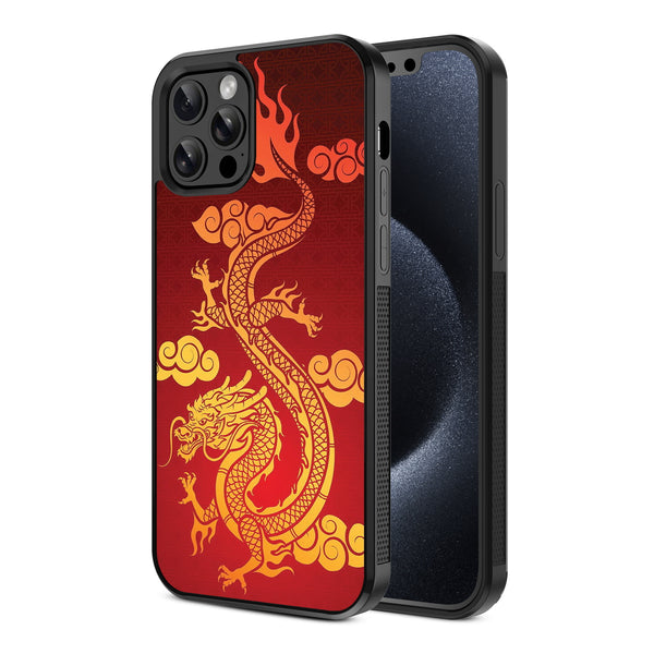 MyBat Design Lab Series Case for Apple iPhone 12 / 12 Pro (6.1) - Golden Dragon - MIP12PCSLESM213-2.jpg