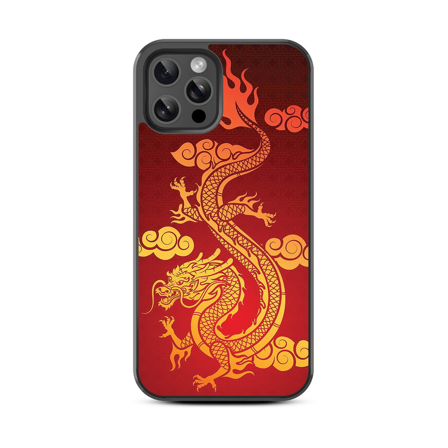 MyBat Design Lab Series Case for Apple iPhone 12 / 12 Pro (6.1) - Golden Dragon - MIP12PCSLESM213-3.jpg