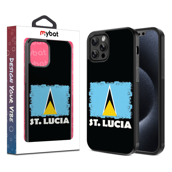 MyBat Design Lab Series Case for Apple iPhone 12 / 12 Pro (6.1) - St. Lucia Flag - MIP12PCSLESM262-1.jpg