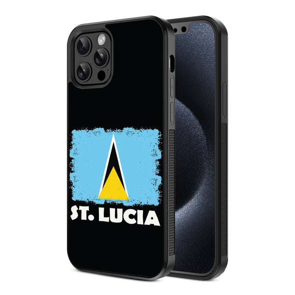 MyBat Design Lab Series Case for Apple iPhone 12 / 12 Pro (6.1) - St. Lucia Flag - MIP12PCSLESM262-2.jpg