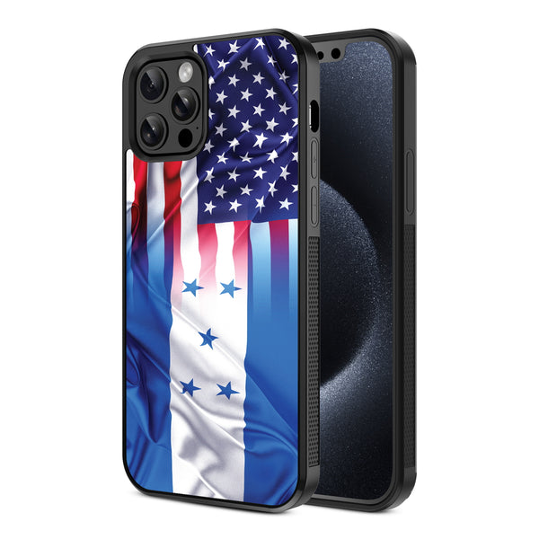 MyBat Design Lab Series Case for Apple iPhone 12 / 12 Pro (6.1) - Honduras-USA Flag - MIP12PCSLESM263-2.jpg