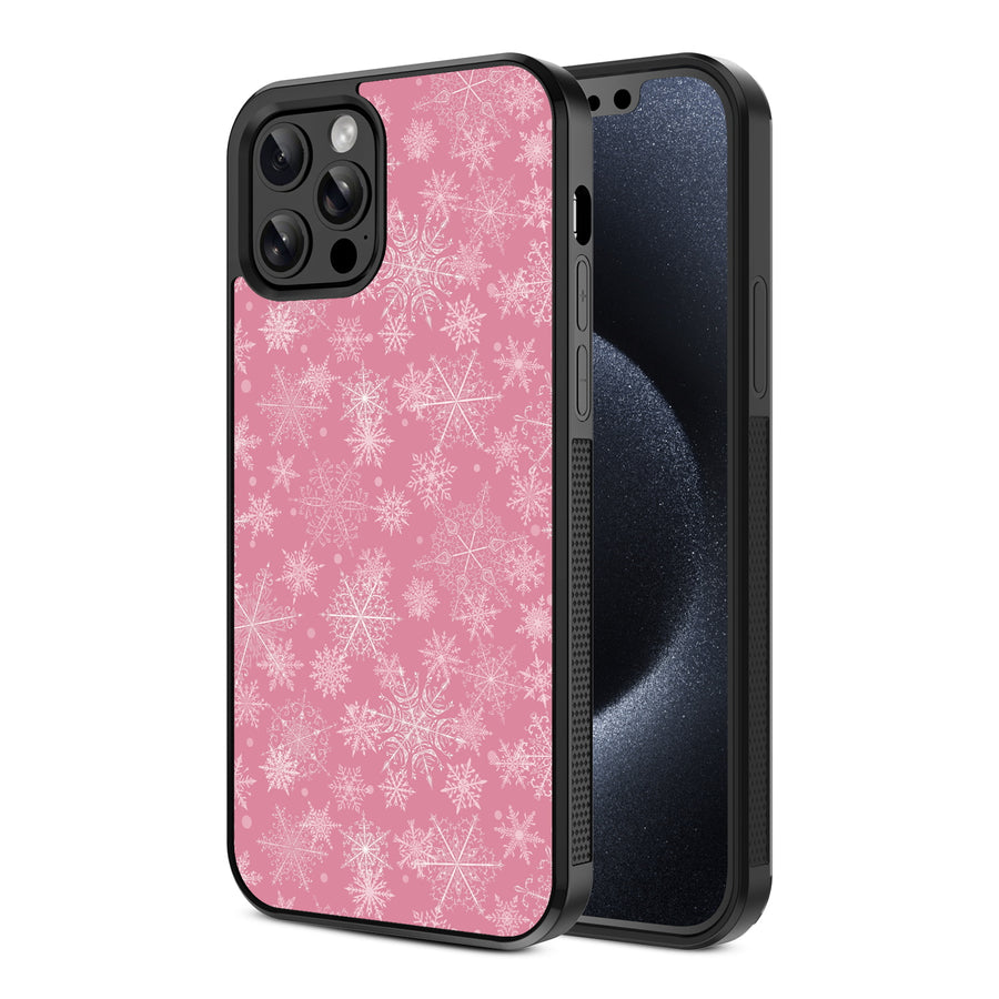 MyBat Design Lab Series Case for Apple iPhone 12 / 12 Pro (6.1) - Pink Snowflakes - MIP12PCSLESM282-2.jpg