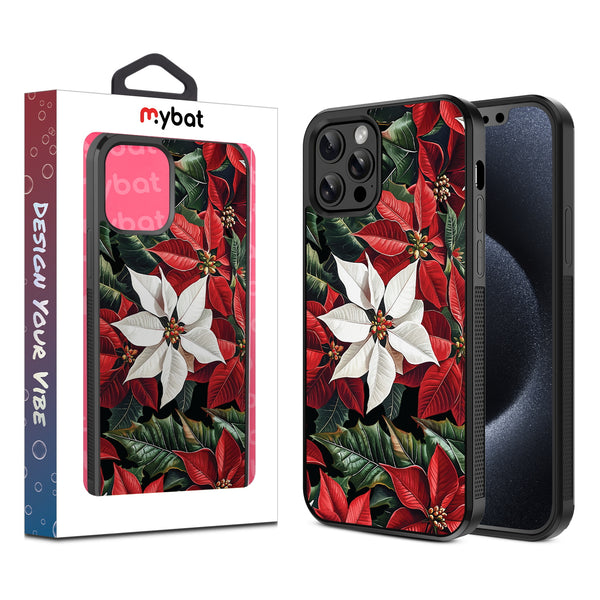 MyBat Design Lab Series Case for Apple iPhone 12 / 12 Pro (6.1) - Christmas Poinsettias - MIP12PCSLESM301-1.jpg