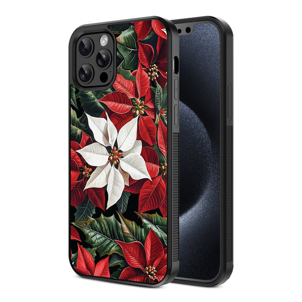 MyBat Design Lab Series Case for Apple iPhone 12 / 12 Pro (6.1) - Christmas Poinsettias - MIP12PCSLESM301-2.jpg