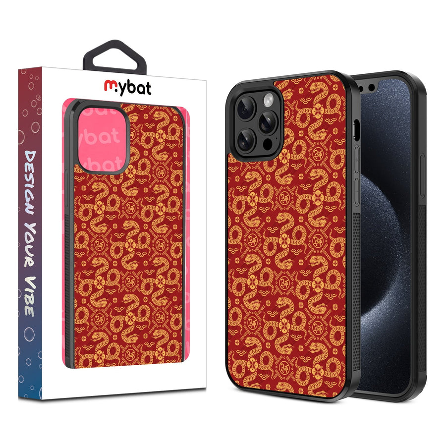 MyBat Design Lab Series Case for Apple iPhone 12 / 12 Pro (6.1) - Golden Snake Dance