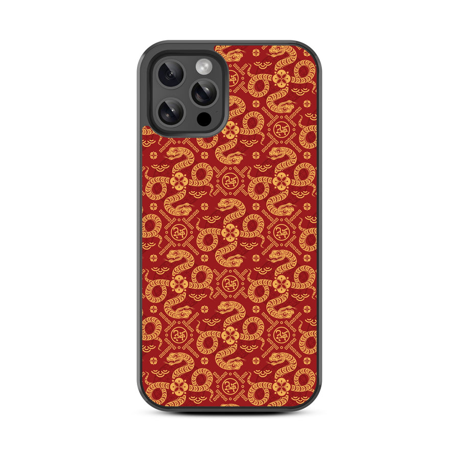MyBat Design Lab Series Case for Apple iPhone 12 / 12 Pro (6.1) - Golden Snake Dance - MIP12PCSLESM317-3.jpg