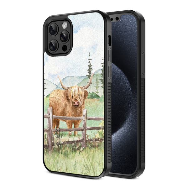 MyBat Design Lab Series Case for Apple iPhone 12 / 12 Pro - Highland Cow - MIP12PCSLESM470-2.jpg