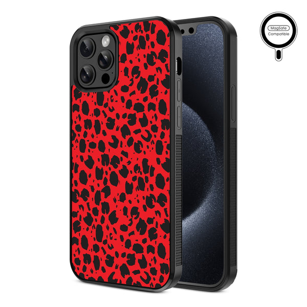 MyBat Design Lab Series MagSafe Case for Apple iPhone 12 / 12 Pro (6.1) - Red Leopard Print - MIP12PCSLESMSM008-2.jpg