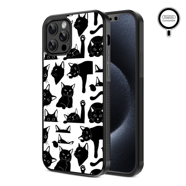 MyBat Design Lab Series MagSafe Case for Apple iPhone 12 / 12 Pro (6.1) - Black Cats - MIP12PCSLESMSM017-2.jpg