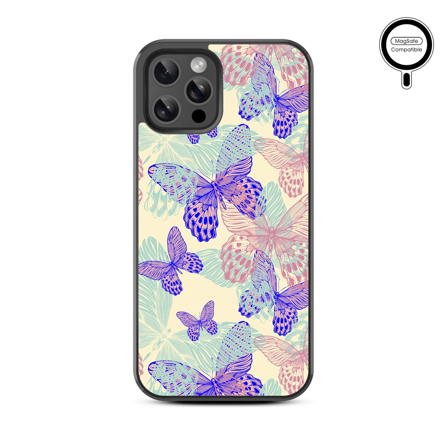 MyBat Design Lab Series MagSafe Case for Apple iPhone 12 / 12 Pro (6.1) - Butterflies - MIP12PCSLESMSM019-3.jpg