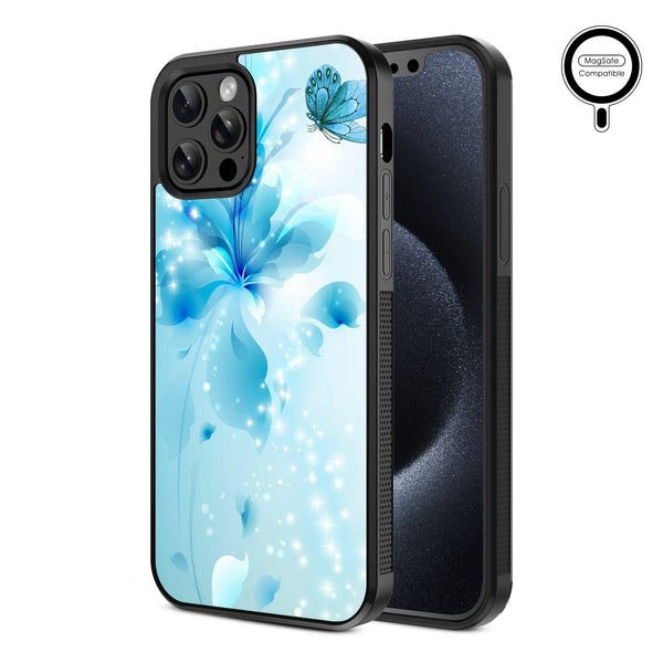 MyBat Design Lab Series MagSafe Case for Apple iPhone 12 / 12 Pro (6.1) - Butterfly & Flowers - MIP12PCSLESMSM020-2.jpg