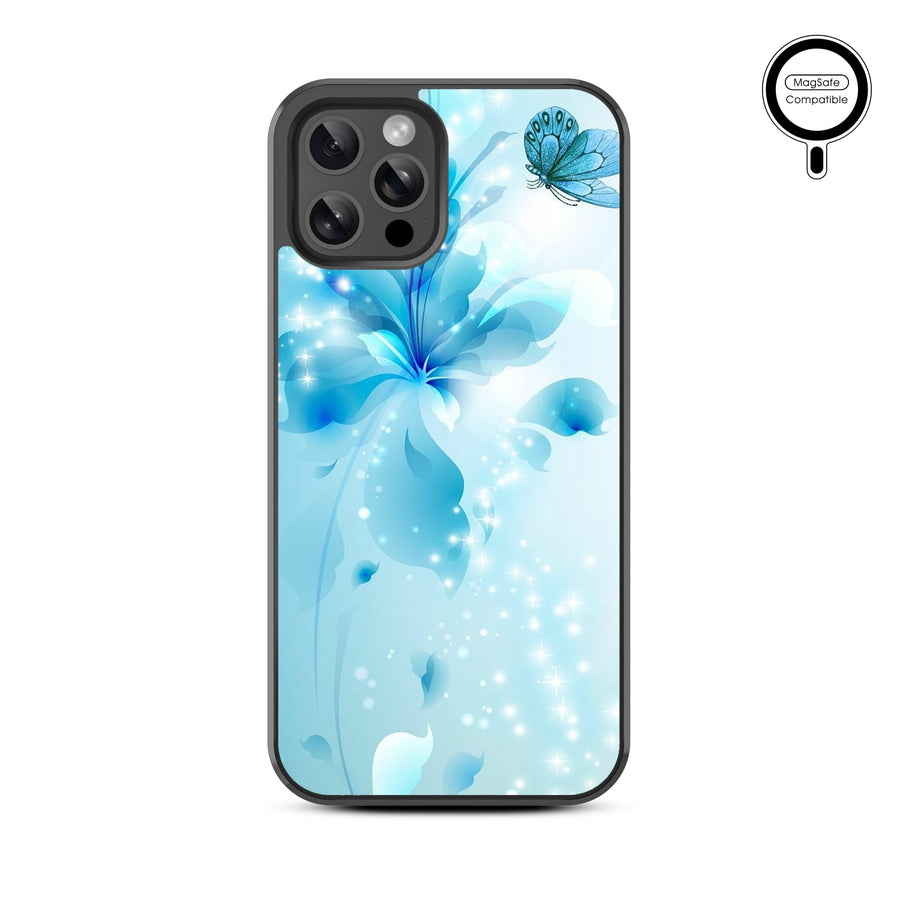 MyBat Design Lab Series MagSafe Case for Apple iPhone 12 / 12 Pro (6.1) - Butterfly & Flowers - MIP12PCSLESMSM020-3.jpg