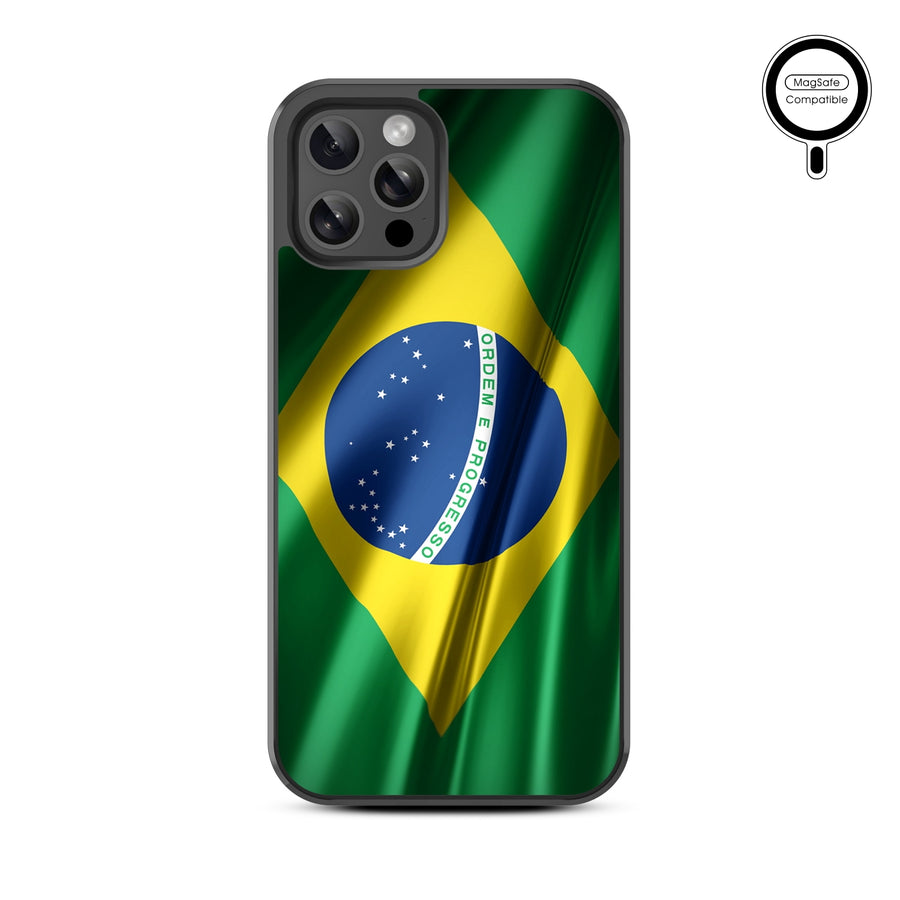 MyBat Design Lab Series MagSafe Case for Apple iPhone 12 / 12 Pro (6.1) - Brazilian Flag - MIP12PCSLESMSM038-3.jpg