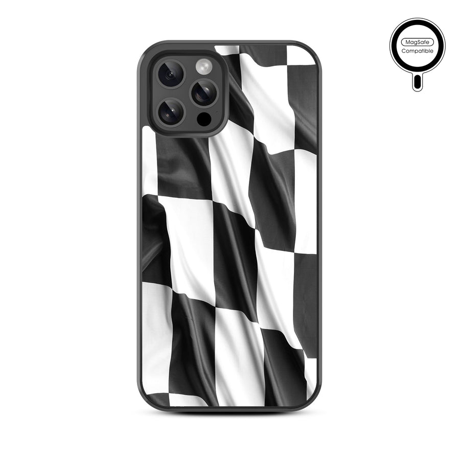 MyBat Design Lab Series MagSafe Case for Apple iPhone 12 / 12 Pro (6.1) - Racing Flag