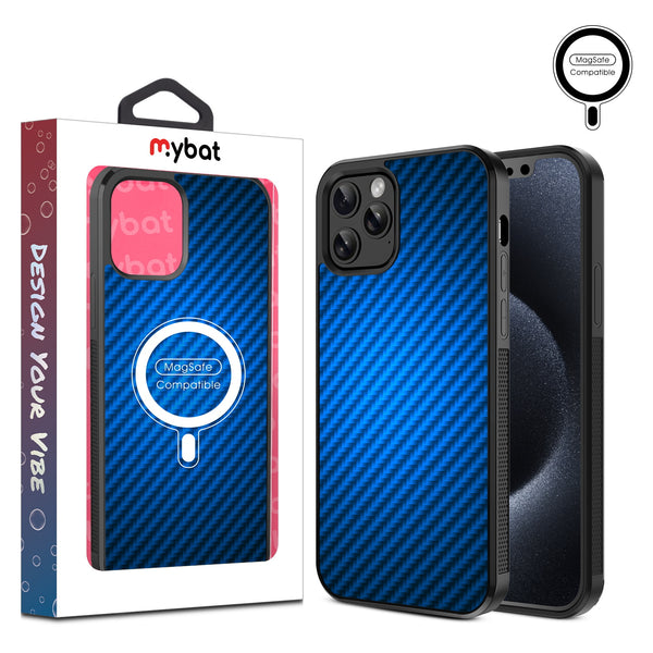 MyBat Design Lab Series MagSafe Case for Apple iPhone 12 / 12 Pro (6.1) - Blue Carbon Fiber - MIP12PCSLESMSM084-1.jpg