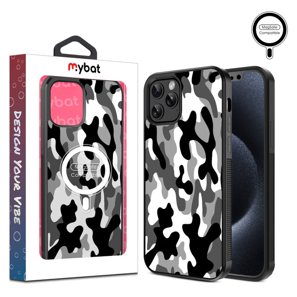 MyBat Design Lab Series MagSafe Case for Apple iPhone 12 / 12 Pro (6.1) - Black & White Camouflage - MIP12PCSLESMSM122-1.jpg